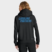 Sweat à capuche Nike noir Carolina Panthers Sideline Standard Issue Initial Home Dri-FIT pour femme