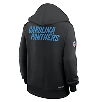 Sweat à capuche Nike noir Carolina Panthers Sideline Standard Issue Initial Home Dri-FIT pour femme