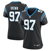Women's Nike Bobby Brown  Black Carolina Panthers Team Game Jersey