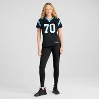 Maillot de match d'équipe des Panthers la Caroline noirs Brady Christensen Nike pour femme