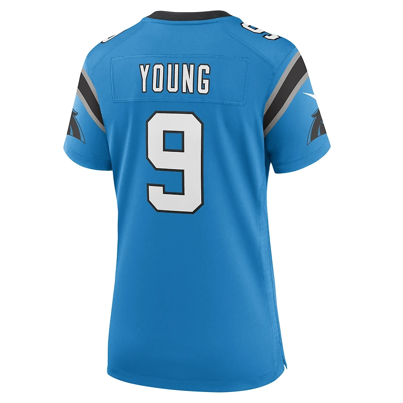 Maillot de joueur Nike Bryce Young des Panthers la Caroline, bleu, pour femme