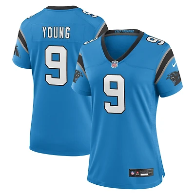 Maillot de joueur Nike Bryce Young des Panthers la Caroline, bleu, pour femme