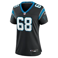 Maillot de match l'équipe Nike Cade Mays pour femmes, noir, Carolina Panthers