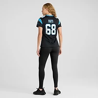 Maillot de match l'équipe Nike Cade Mays pour femmes, noir, Carolina Panthers