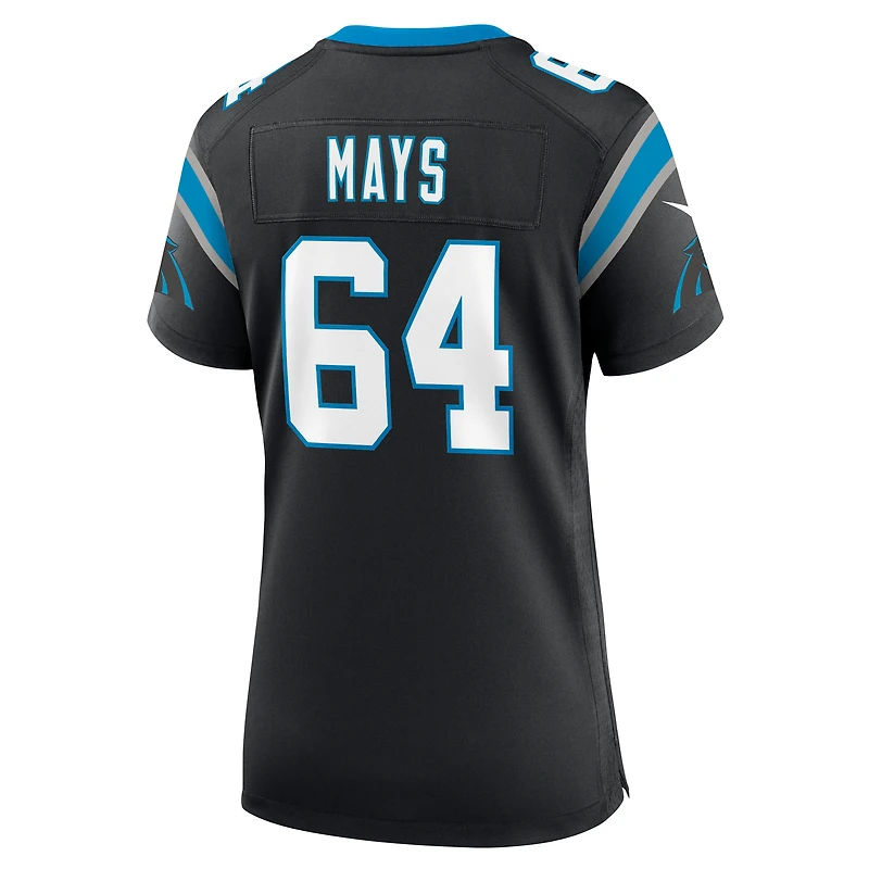 Maillot Nike Cade Mays noir pour femme des Carolina Panthers