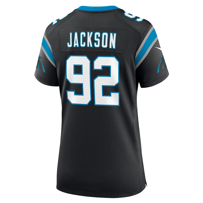 Maillot Nike Cam Jackson noir pour femme des Carolina Panthers