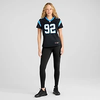 Maillot Nike Cam Jackson noir pour femme des Carolina Panthers