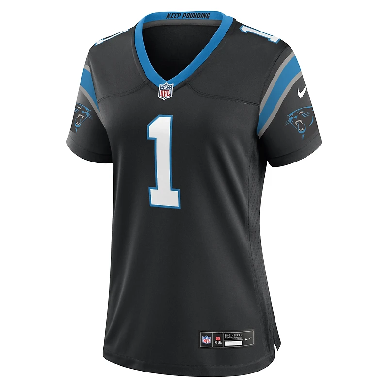 Women's Nike Cam Newton  Black Carolina Panthers Team Retired Game Jersey