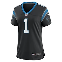 Women's Nike Cam Newton  Black Carolina Panthers Team Retired Game Jersey