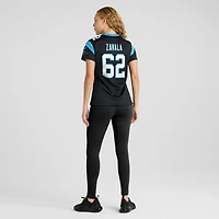 Maillot de match Nike Chandler Zavala noir pour femme des Carolina Panthers