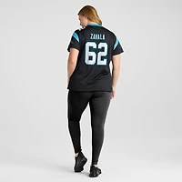 Maillot de match Nike Chandler Zavala noir pour femme des Carolina Panthers