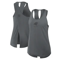Débardeur Nike Carolina Panthers Glory Crisscross Dri-FIT pour femme, couleur charbon