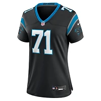 Maillot de match Nike Chris Wormley des Panthers la Caroline noir pour femme