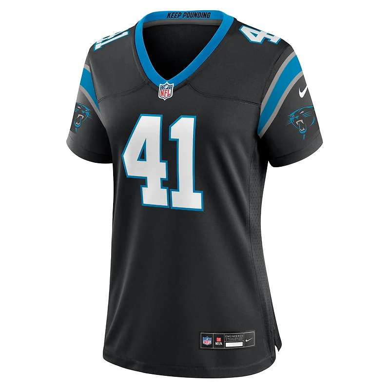 Women's Nike Claudin Cherelus Black Carolina Panthers Team Game Jersey