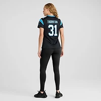 Maillot de match Nike Corey Thornton noir pour femme des Carolina Panthers