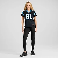 Maillot Nike Dalevon Campbell noir pour femme des Carolina Panthers