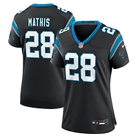 Maillot Nike Damarri Mathis noir pour femme des Carolina Panthers