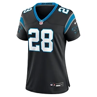 Maillot Nike Damarri Mathis noir pour femme des Carolina Panthers