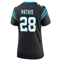 Maillot Nike Damarri Mathis noir pour femme des Carolina Panthers