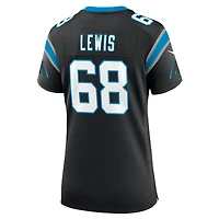 Women's Nike Damien Lewis  Black Carolina Panthers Game Jersey