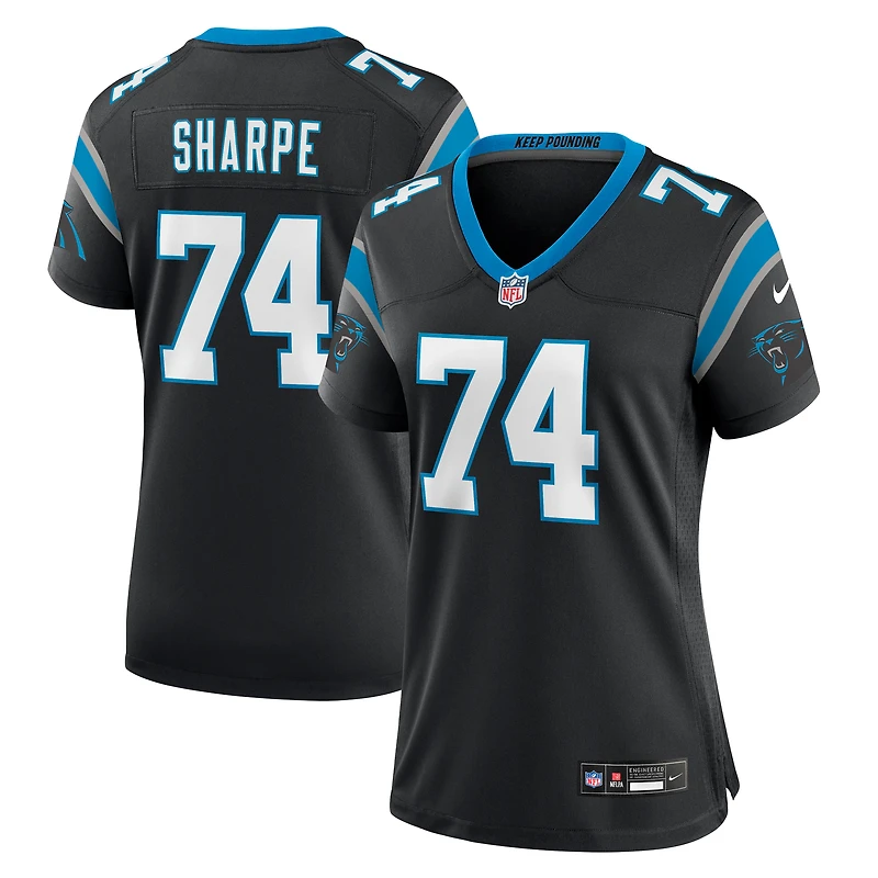 Women's Nike David Sharpe Black Carolina Panthers Team Game Jersey