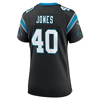 Maillot de match Nike Deion Jones des Panthers la Caroline noir pour femme