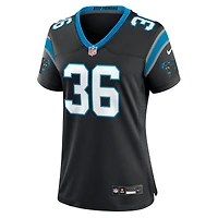 Maillot Nike Demani Richardson noir pour femme des Carolina Panthers