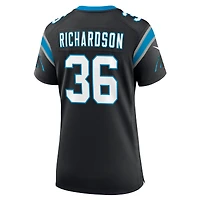 Maillot Nike Demani Richardson noir pour femme des Carolina Panthers
