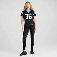Maillot Nike Demani Richardson noir pour femme des Carolina Panthers