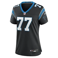 Women's Nike Deonte Brown Black Carolina Panthers Team Game Jersey