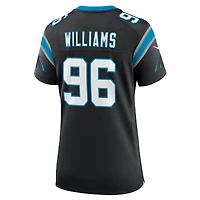 Maillot de joueur match Nike DeShawn Williams des Panthers la Caroline noir pour femme