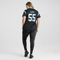 Maillot de match Nike Devin Lloyd noir pour femme, Carolina Panthers
