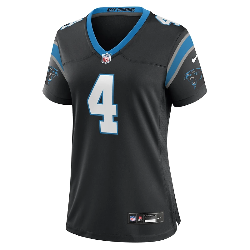 Maillot de match l'équipe Nike Eddy Pineiro noir des Panthers la Caroline pour femme