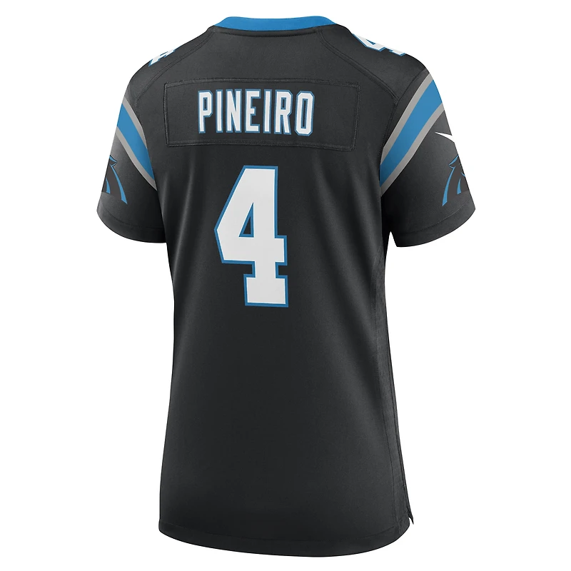 Maillot de match l'équipe Nike Eddy Pineiro noir des Panthers la Caroline pour femme