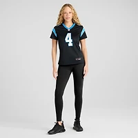 Maillot de match l'équipe Nike Eddy Pineiro noir des Panthers la Caroline pour femme