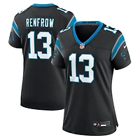 Maillot Nike Hunter Renfrow noir pour femme des Carolina Panthers