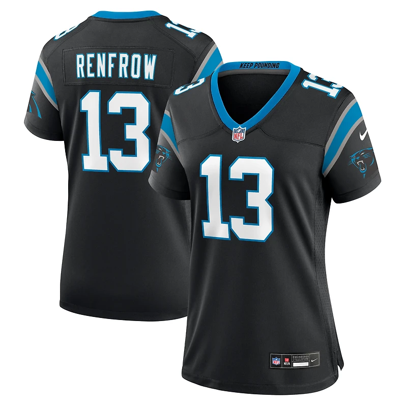 Women's Nike Hunter Renfrow Black Carolina Panthers Team Game Jersey