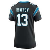 Maillot Nike Hunter Renfrow noir pour femme des Carolina Panthers