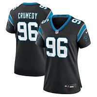 Maillot de match Nike Jaden Crumedy pour femme, noir, Carolina Panthers