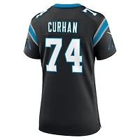Maillot Nike Jake Curhan noir pour femme des Carolina Panthers