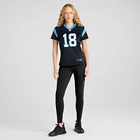 Maillot Nike Jalen Coker noir pour femme des Carolina Panthers