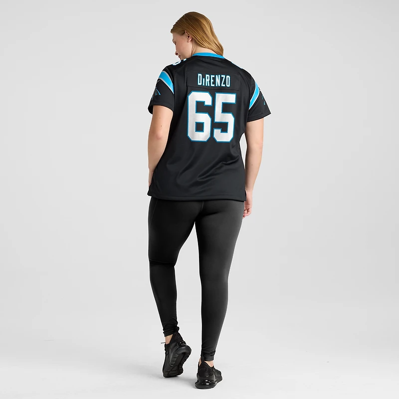 Women's Nike J.D. DiRenzo  Black Carolina Panthers Game Jersey