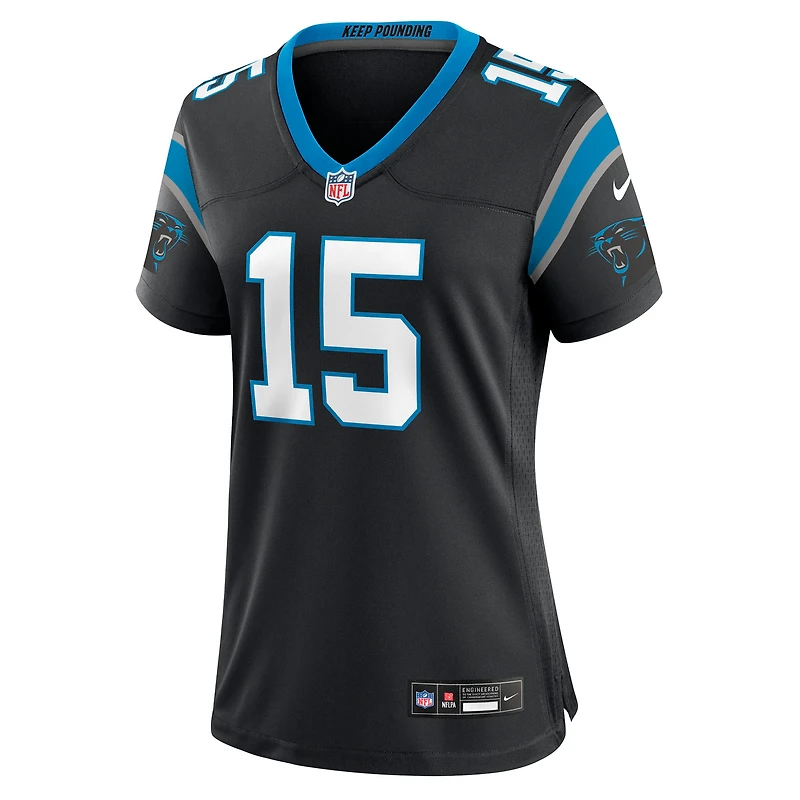 Maillot Nike Jimmy Horn Jr. pour femme, noir, des Carolina Panthers