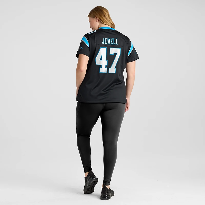 Maillot de match Nike Josey Jewell noir Carolina Panthers pour femme