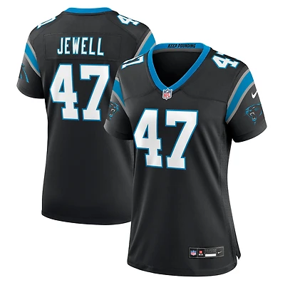 Maillot de match Nike Josey Jewell noir Carolina Panthers pour femme
