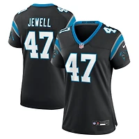Maillot de match Nike Josey Jewell noir Carolina Panthers pour femme