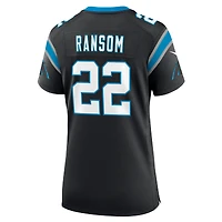 Maillot Nike Lathan Ransom noir pour femme des Carolina Panthers