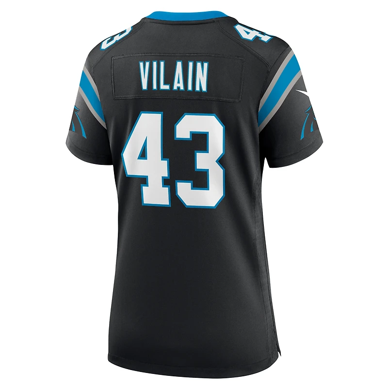 Women's Nike Luiji Vilain  Black Carolina Panthers Game Jersey