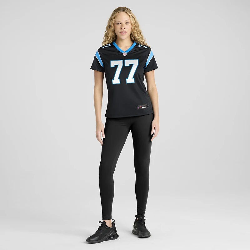 Women's Nike Luke Fortner  Black Carolina Panthers Team Game Jersey