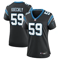 Maillot de match Nike Luke Kuechly noir pour femme, Carolina Panthers